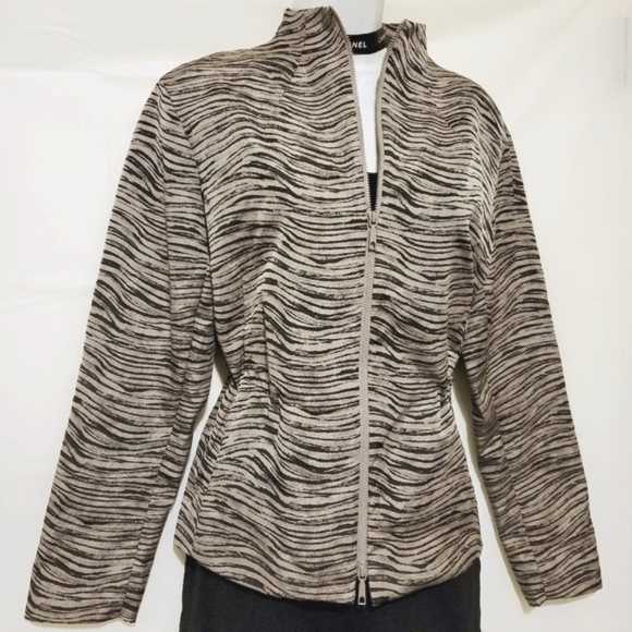 Lafayette 148 New York Print Jacket P 2 - Picture 3 of 8